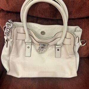 Michael Kors Chic Cream Leather Satchel bags with